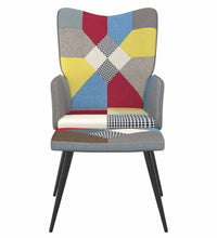 Relaxsessel mit Hocker Patchwork Stoff