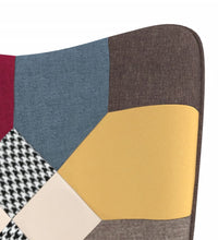 Relaxsessel mit Hocker Patchwork Stoff