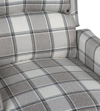 Relaxsessel Verstellbar Grau Stoff