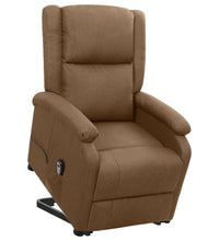 Aufstehsessel Braun Stoff