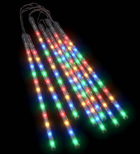 LED Meteor-Lichter 8 Stk. 30 cm Mehrfarbig 192 LEDs