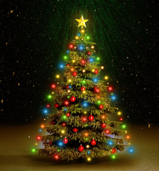 Weihnachtsbaum-Lichternetz mit 150 LEDs Mehrfarbig 150 cm
