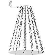 Weihnachtsbaum-Lichternetz mit 180 LEDs Kaltweiß 180 cm