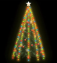 Weihnachtsbaum-Lichternetz mit 250 LEDs Mehrfarbig 250 cm