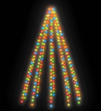 Weihnachtsbaum-Lichternetz mit 250 LEDs Mehrfarbig 250 cm