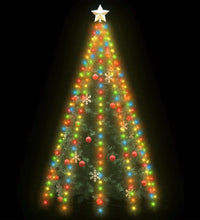 Weihnachtsbaum-Lichternetz mit 300 LEDs Mehrfarbig 300 cm