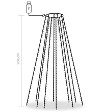 Weihnachtsbaum-Beleuchtung 500 LEDs Kaltweiß 500 cm