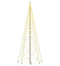 LED-Weihnachtsbaum mit Metallstange 1400 LEDs Warmweiß 5 m