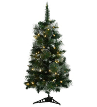 Künstlicher Weihnachtsbaum mit Beleuchtung & Ständer Grün 90 cm