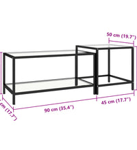 Beistelltische 2 Stk. Hartglas Transparent