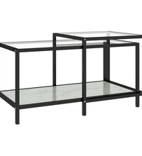 Beistelltische 2 Stk. Hartglas Weiß