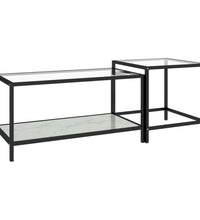 Beistelltische 2 Stk. Hartglas Weiß