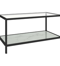 Beistelltische 2 Stk. Hartglas Weiß