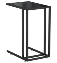 Computer-Beistelltisch Schwarz 50x35x65 cm Hartglas