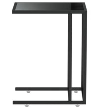 Computer-Beistelltisch Schwarz 50x35x65 cm Hartglas