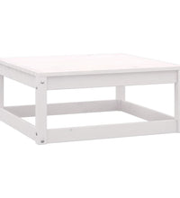 7-tlg. Garten-Lounge-Set Weiß Massivholz Kiefer