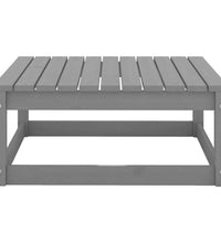 10-tlg. Garten-Lounge-Set Grau Kiefer Massivholz