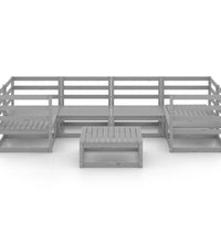 7-tlg. Garten-Lounge-Set Massivholz Kiefer