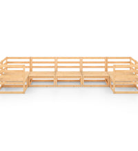 7-tlg. Garten-Lounge-Set Massivholz Kiefer