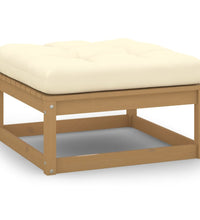 7-tlg Garten-Lounge-Set mit Kissen Honigbraun Massivholz Kiefer