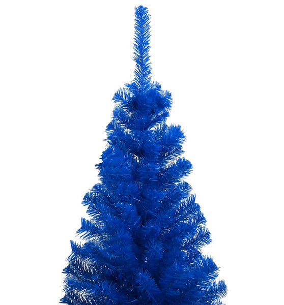 Künstlicher Weihnachtsbaum Beleuchtung & Kugeln Blau 120 cm