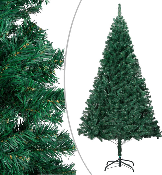 Künstlicher Weihnachtsbaum mit Beleuchtung & Kugeln Grün 120 cm