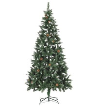 Weihnachtsbaum Gefrostet mit Beleuchtung & Zapfen 210 cm