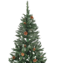 Weihnachtsbaum Gefrostet mit Beleuchtung & Zapfen 210 cm