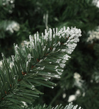 Weihnachtsbaum Gefrostet mit Beleuchtung & Zapfen 210 cm