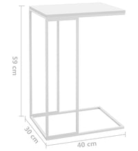 Beistelltisch Weiß 40x30x59 cm Holzwerkstoff