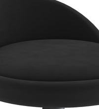 Barhocker Schwarz Samt