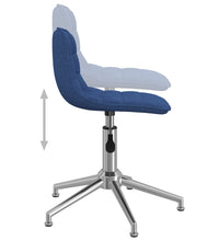Esszimmerstühle 2 Stk. Drehbar Blau Stoff