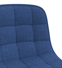 Esszimmerstühle 2 Stk. Drehbar Blau Stoff