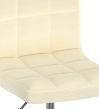 Esszimmerstühle 2 Stk. Drehbar Creme Stoff