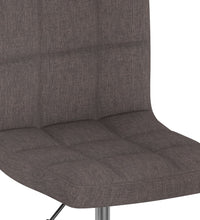 Esszimmerstühle 2 Stk. Drehbar Taupe Stoff