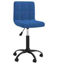 Bürostuhl Drehbar Blau Samt