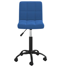 Bürostuhl Drehbar Blau Samt