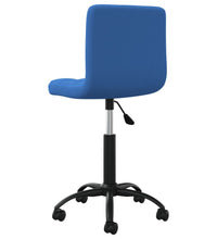 Bürostuhl Drehbar Blau Samt