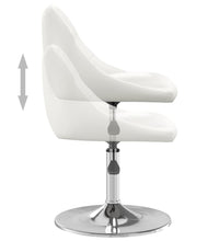 Esszimmerstühle 2 Stk. Weiß Kunstleder