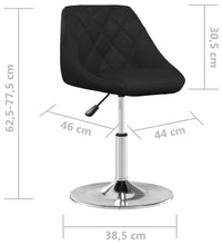 Esszimmerstühle 2 Stk. Schwarz Kunstleder