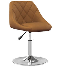 Esszimmerstühle 2 Stk. Drehbar Braun Samt