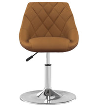 Esszimmerstühle 2 Stk. Drehbar Braun Samt