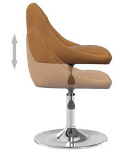 Esszimmerstühle 2 Stk. Drehbar Braun Samt