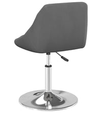 Esszimmerstühle 2 Stk. Drehbar Dunkelgrau Samt