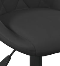 Esszimmerstühle 2 Stk. Drehbar Schwarz Samt