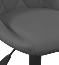 Esszimmerstühle 2 Stk. Drehbar Dunkelgrau Samt