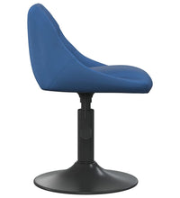 Esszimmerstühle 2 Stk. Drehbar Blau Samt