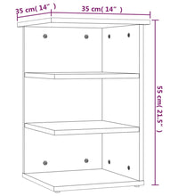 Beistellregal Sonoma-Eiche 35x35x55 cm Holzwerkstoff