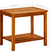 Couchtisch 50x35x45 cm Massivholz Akazie