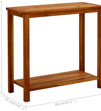 Garten-Konsolentisch 80x35x75 cm Massivholz Akazie